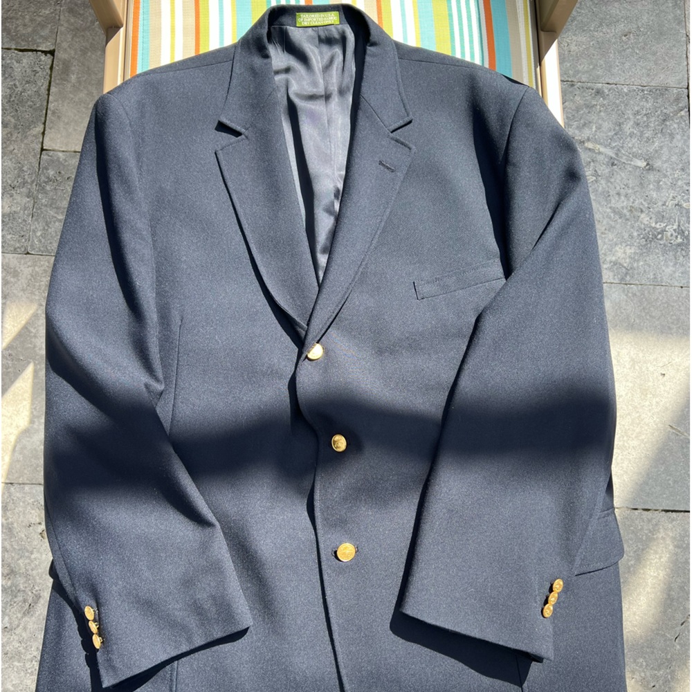 Orvis blue 3 button blazer size 54 long